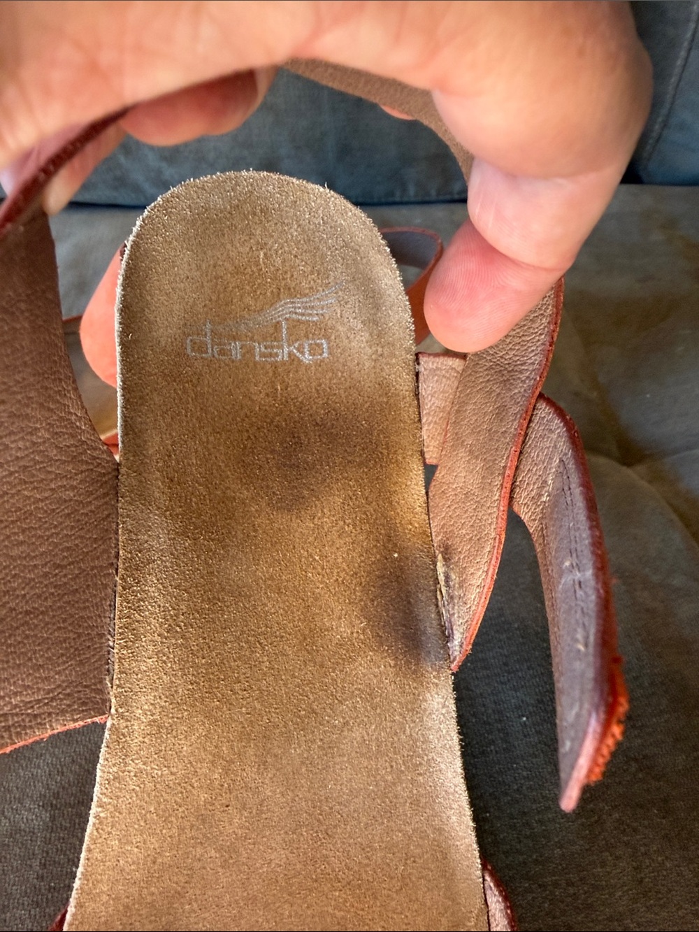 Dansko Coral Open-Toe Slingback Leather Wedge Sandals - Picture 8 of 11